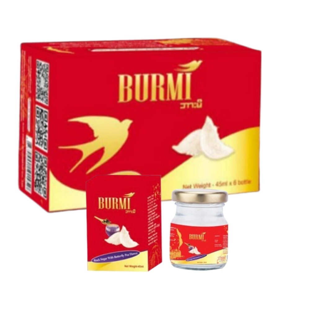 ဘားမိ ငှက်သိုက်ရည် အောင်မဲညိုပန်းနှင့် သကြား (၄၅မီလီလီတာ) ၆ဗူး