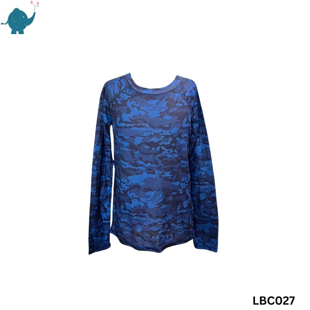 Max & Mia Unisex Long-Sleeve Top LBC027 Blue Large