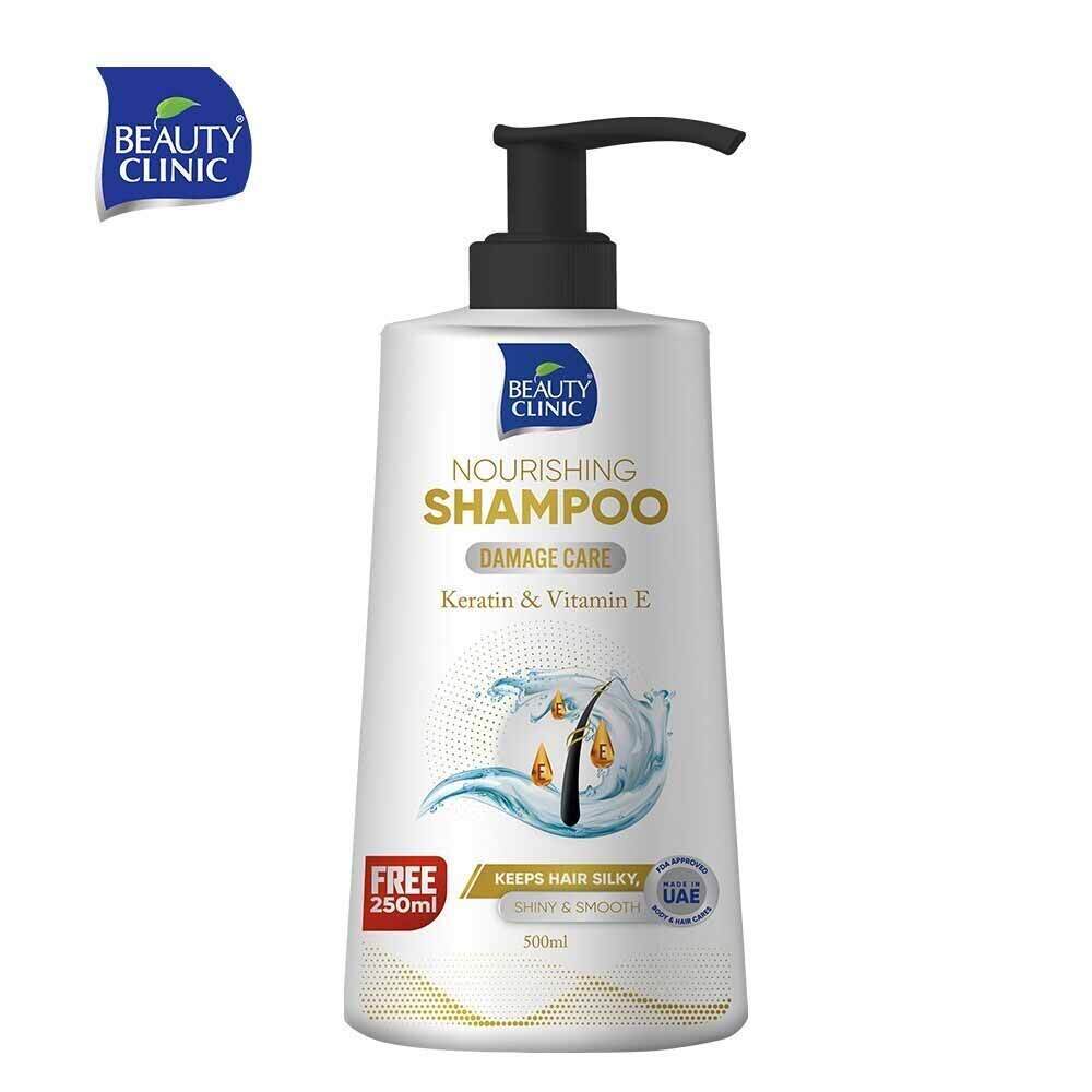 Beauty Clinic Damage Care Keratin & Vitamin E Nourishing Shampoo 500ML  