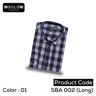 SOLO COLLLECTION SBA 002 (Long) Slim Fit Shirt Large 07
