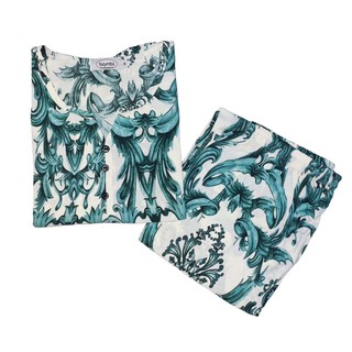 Bambi Womenwear BKK Spun Kanote Oneset D-2 S/L Gray AA0061 XL
