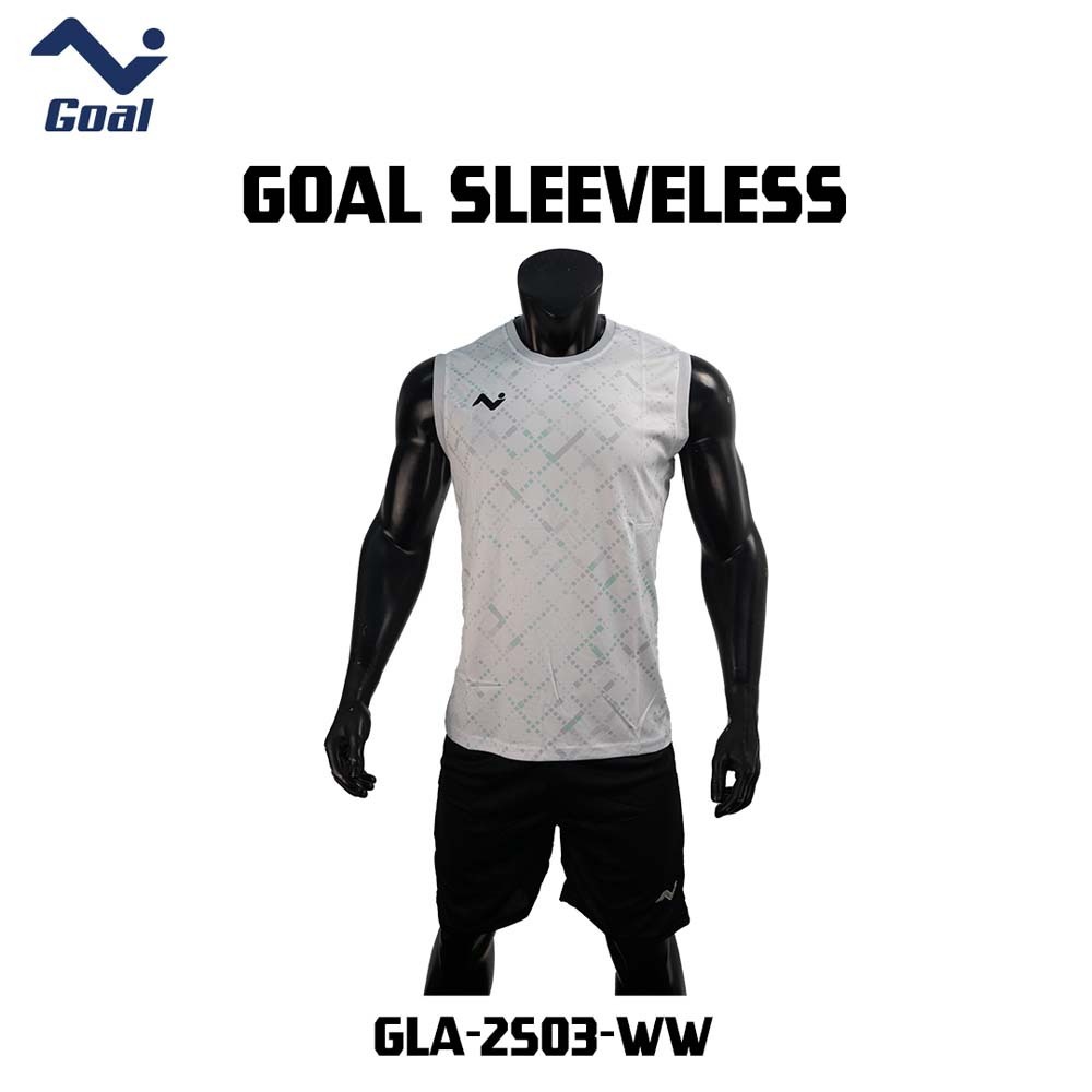 Olympic Goal Sleeveless Jersey GLA-2503-WW White Medium