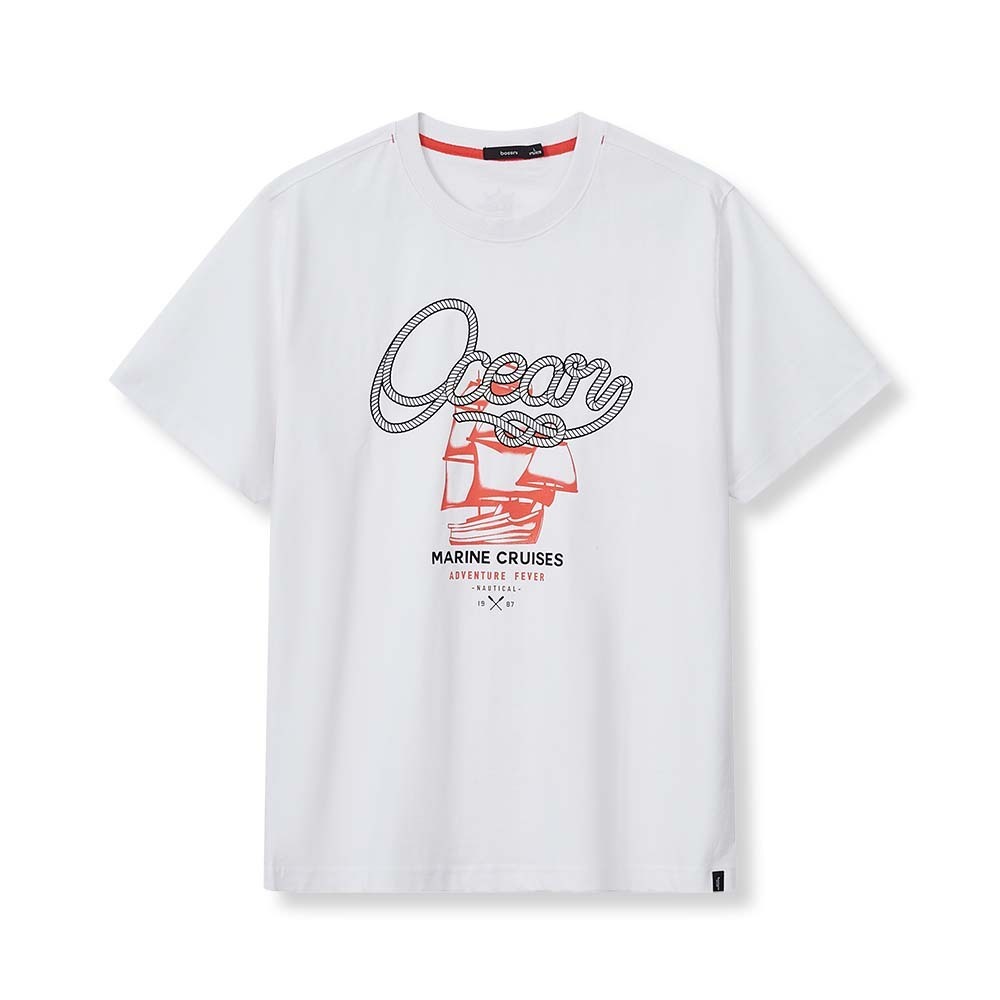 241103066 Bossini Men T-Shirt SS 24-S/S White ( 2XL )