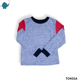 Max & Mia Boy Long-Sleeve Top TO401A-LGY Large