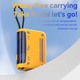 Konfulon J-30 (10000mAh Fast Charging 22.5W Built-in Cable Power Bank) + Lightning Cable Yellow