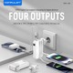 Konfulon A56Q (10000mAh Fast Charging 22.5W Built-in Cable Power Bank) White