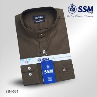 Mandarin Collar Shirt Long Sleeve 2XL (Frozen Blue) SSM-O-P-S-051