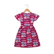 Khay May Flower Dress Red Medium (1.5yrs-3yrs)