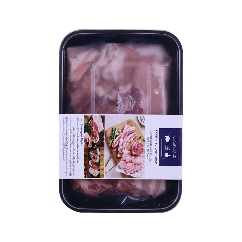Meet Meat ဝက်ဂုတ်သား၊ ပါးသား၊ သုံးထပ်သား ၅၀၀ဂရမ် 