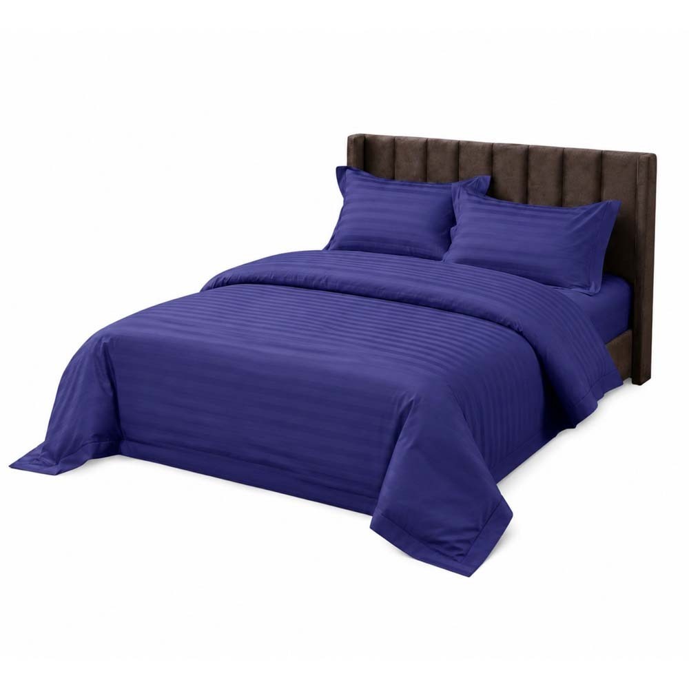 Harmony Homes Top Line Double Bedsheet Dark Blue