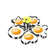 Egg Pancake Cooking Mold with Handle 5PCS
