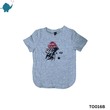 Max & Mia Unisex Printed T-Shirt TO016B Grey (5-6 Years)