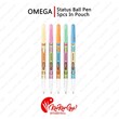 Omega Status Ball Pen with Foil 0.7mm (5PCS in Pouch)