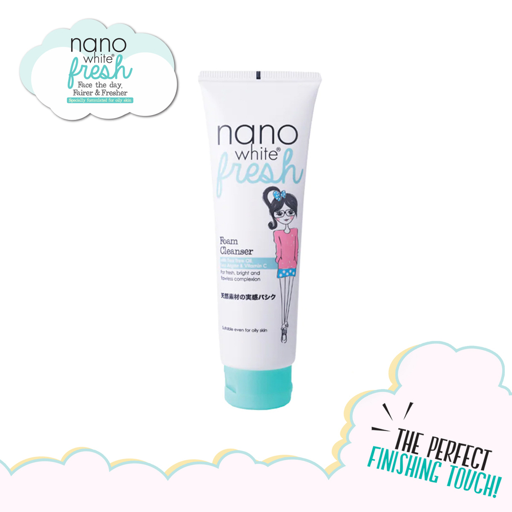 Nano White Fresh Facial Foam Cleanser 100G
