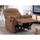Furinbox  Riley Fabric Manual Recliner 1/S Brown
