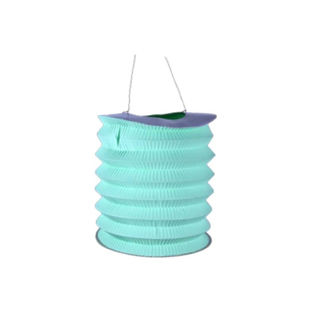 Uncle Gyi Plain Cylinder Paper Lantern (Big) 10PCS x 1Pack Green