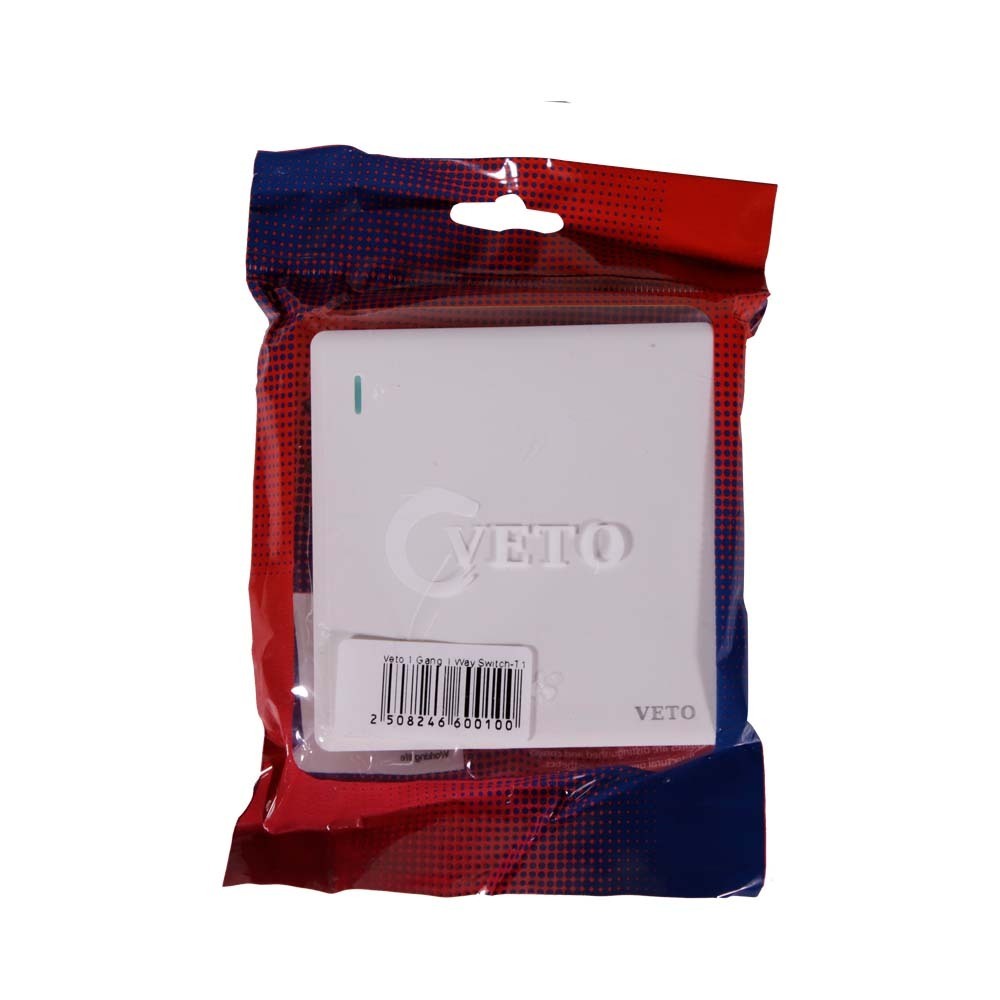 Veto 1 Gang 1 Way Switch  -T1
