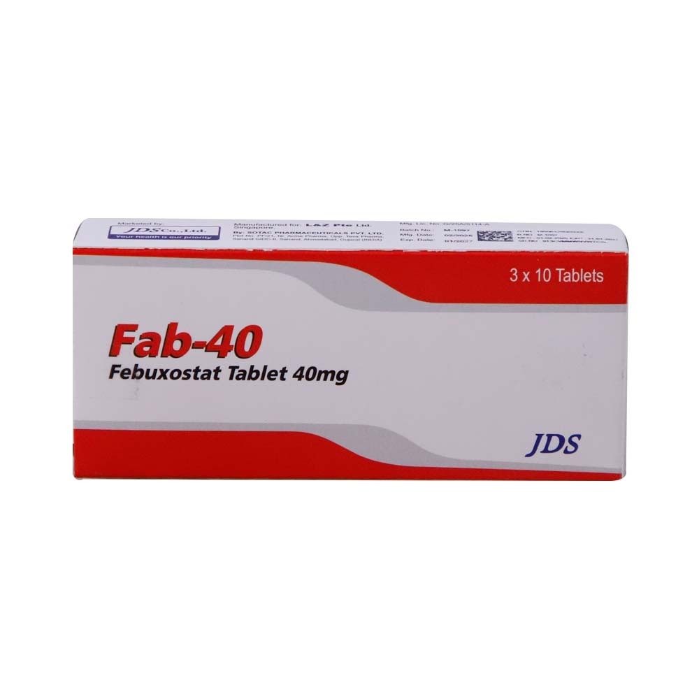 Fab-40 Febuxostat 40MG 10PCSx3