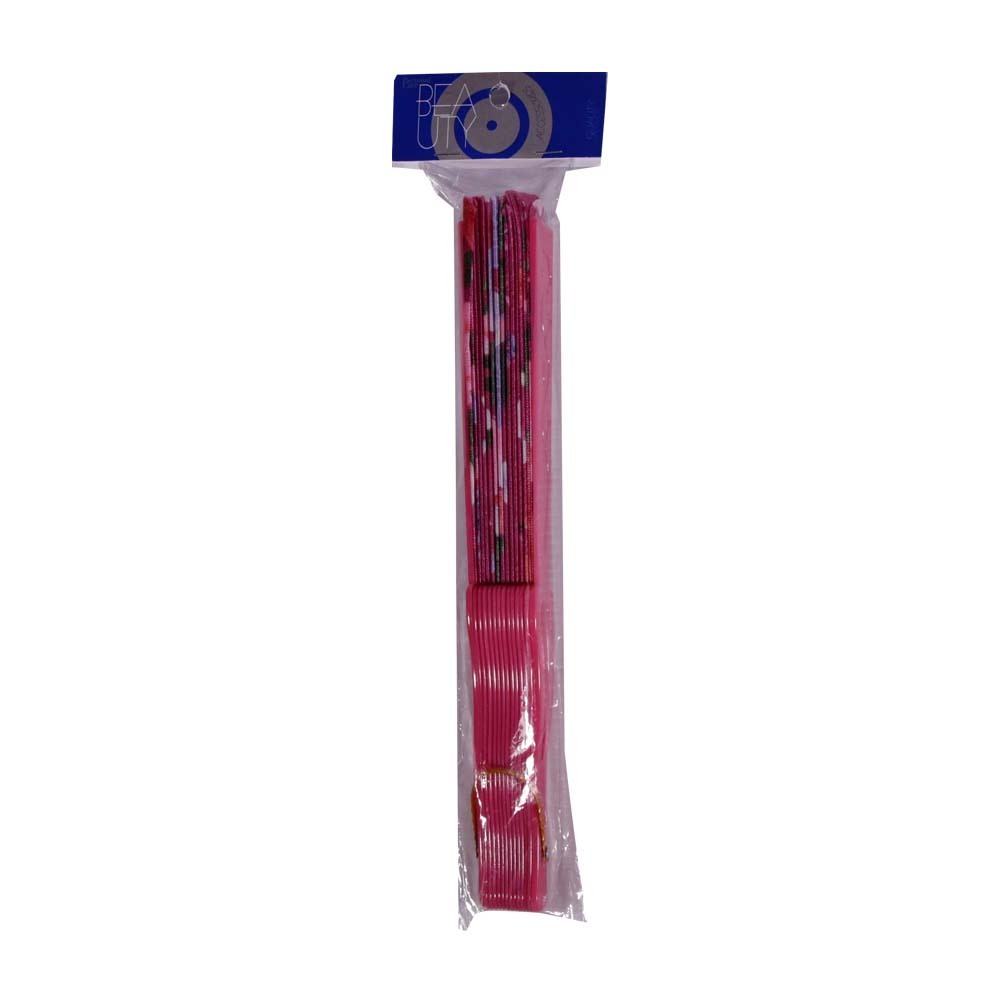 K & C Folding Hand Fan HF-804 (Flower Design)
