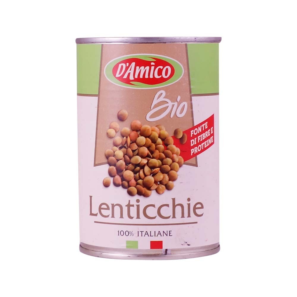 D`Amico Lenticchie Organic Lentils In Brine 400G
