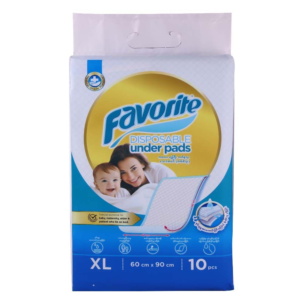 Favorite Baby Disposable Under Pads 60x90cm 10PCS