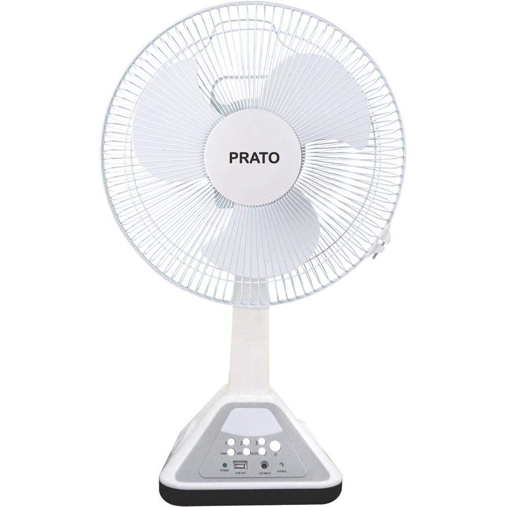 PRATO AC/DC Rechargeable Table Fan 12 (PRT-RTF3162)