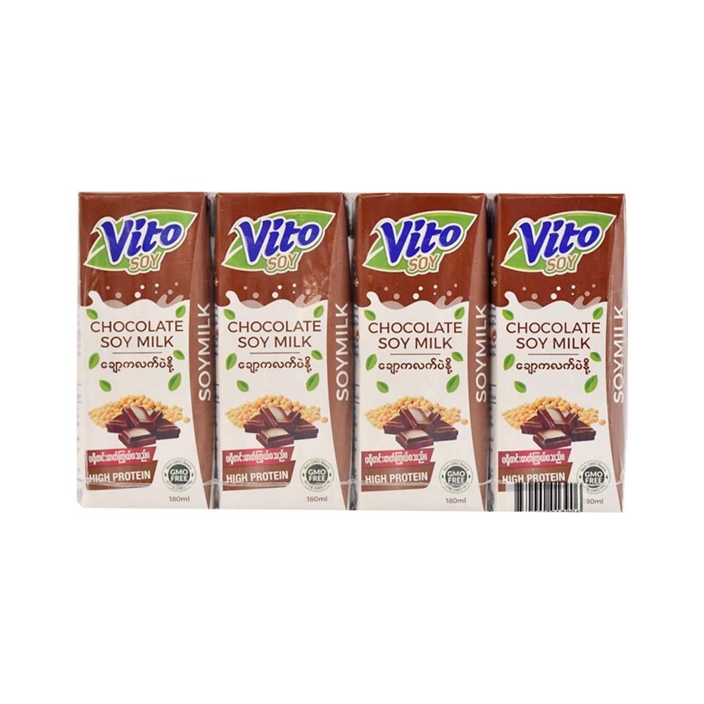 Vito Chocolate Flavour Soy Milk 180MLx4PCS