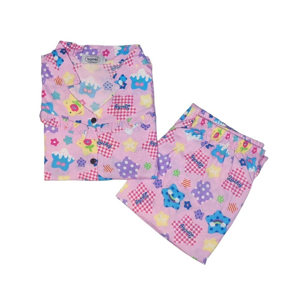 Bambi Womenwear Spun Oneset S/L Pink AA0062 XL