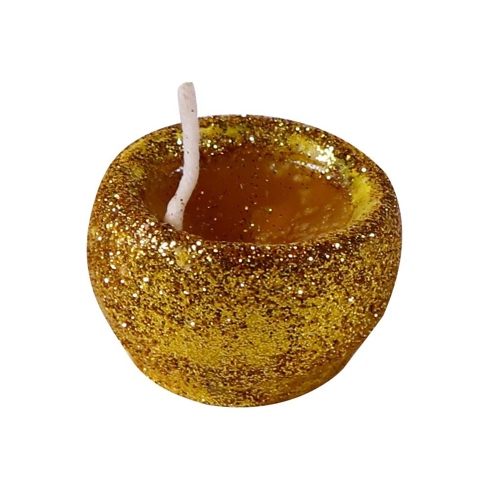 TDG Oil Lamp Candle Round (Gold)