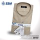 Madarin Collar Shirt Short Sleeve Over Size (Pale Yellow) SSM-O-M-S-007