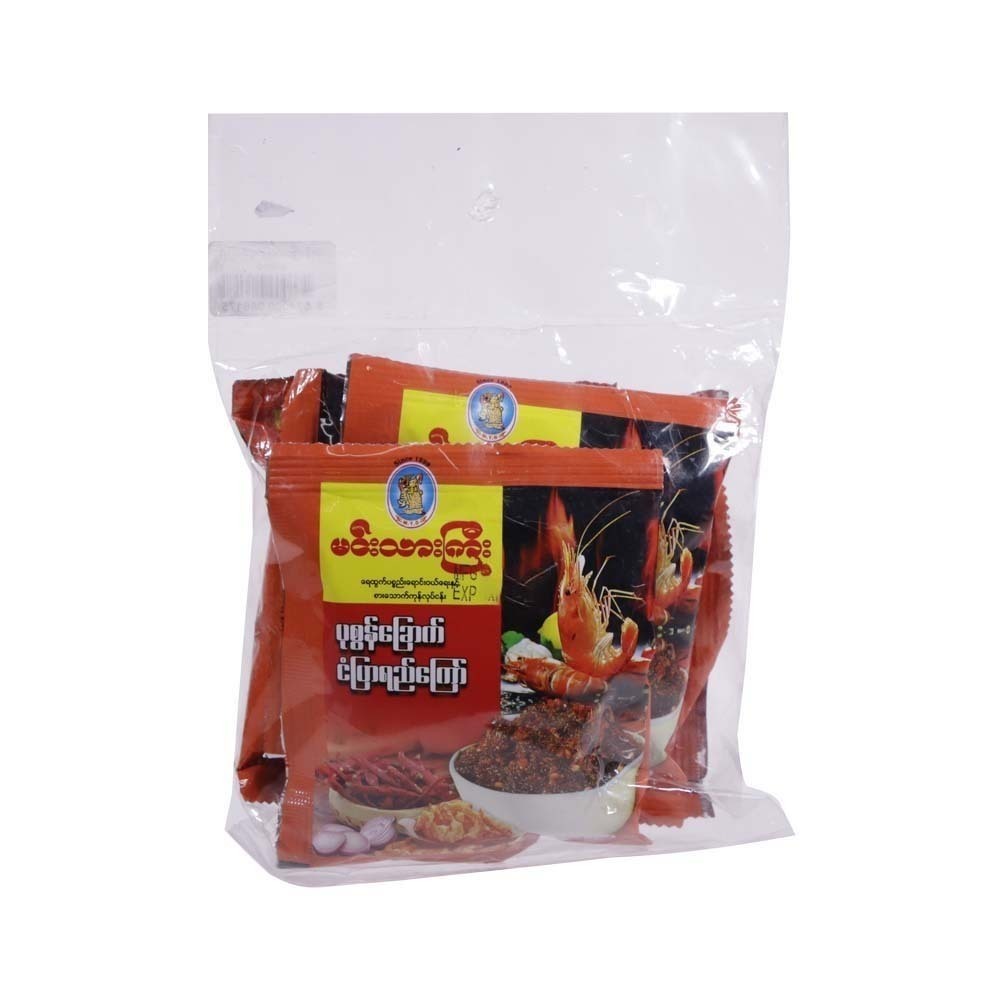 Min Thar Gyi Fried Prawn Fish Sauce 5 x 30G