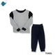 Max & Mia Boy Two-Pieces Pajamas TO401-LGY Small