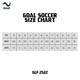 Goal Soccer Shoes White & Gold GLF-2522-WN (No-42)