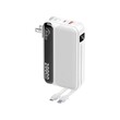 Konfulon J-37 (20000mAh Fast Charging 22.5W Built-in Cable Power Bank) White