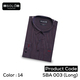 SOLO COLLLECTION SBA 003 (Long) Slim Fit Shirt Medium 14