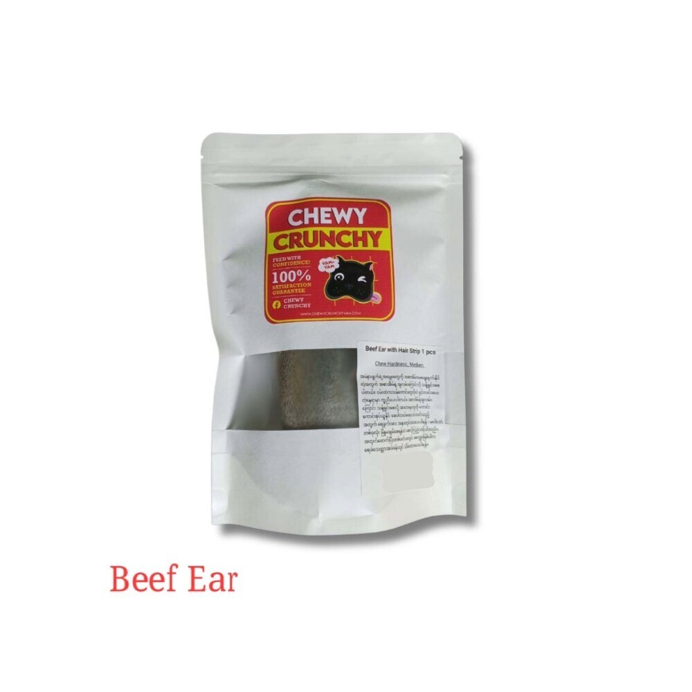 Chewy Crunchy Dog Snack Beef Ear 30G x 1PCS