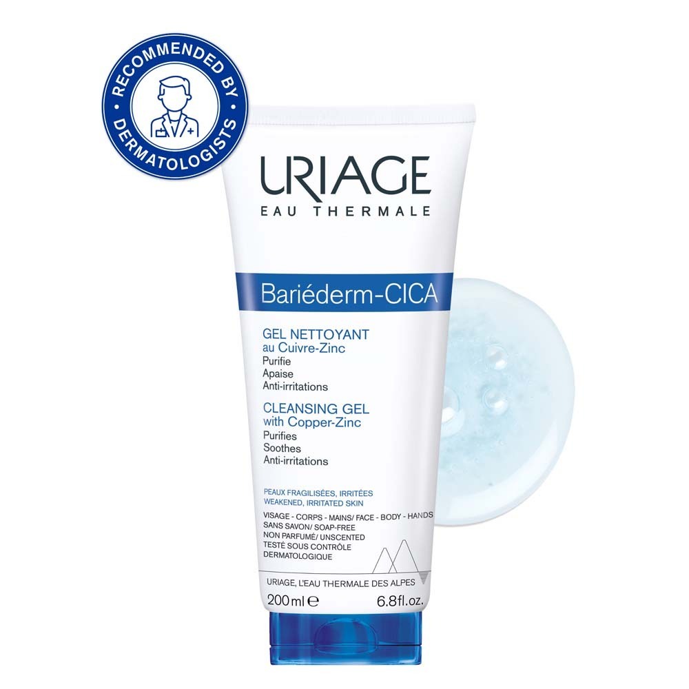 Uriage Bariederm Cleansing Cica-Gel With Cu-Zn 200ML