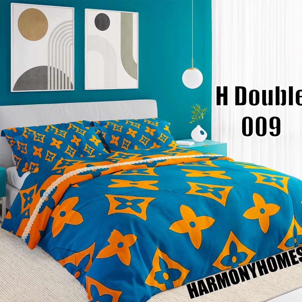 Harmoy Homes Bed Sheet Double (6' x 6.5' x 9) HH Double 009