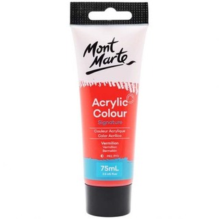 Mont Marte Studio Acrylic Colour Paint 75ML Rose Madder