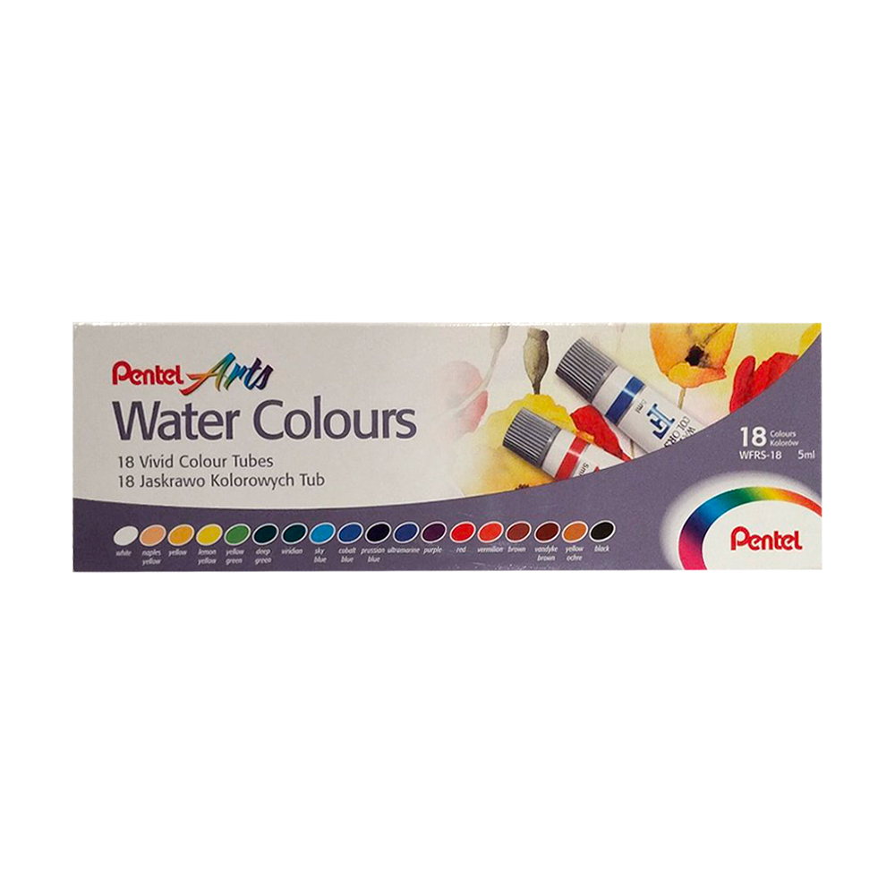 Pentel Water Colours 18PCS Wfrs-18
