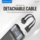 Konfulon A38Q (10000mAh Fast Charging 22.5W Built-in Cable Power Bank) Black