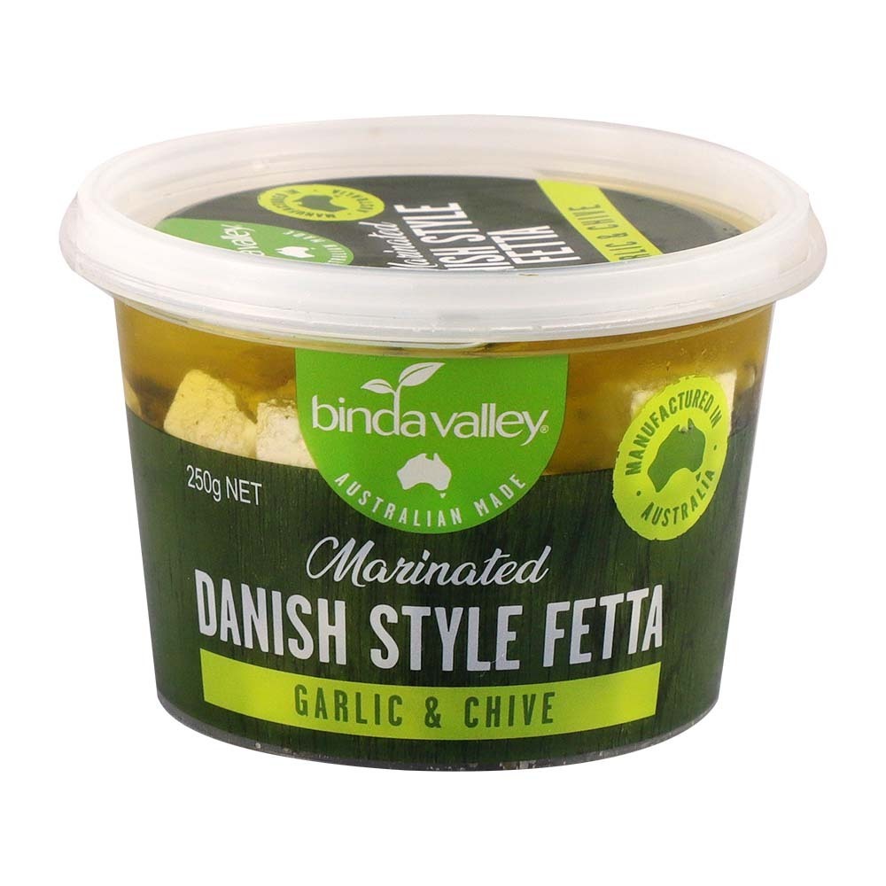 Binda Valley Chive & Garlic Marinated Fetta 250G