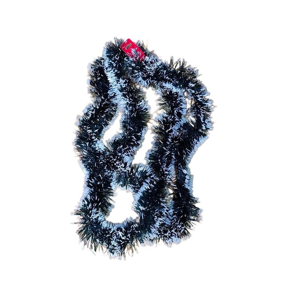 Christmas Snow Tinsel Garland 9ft