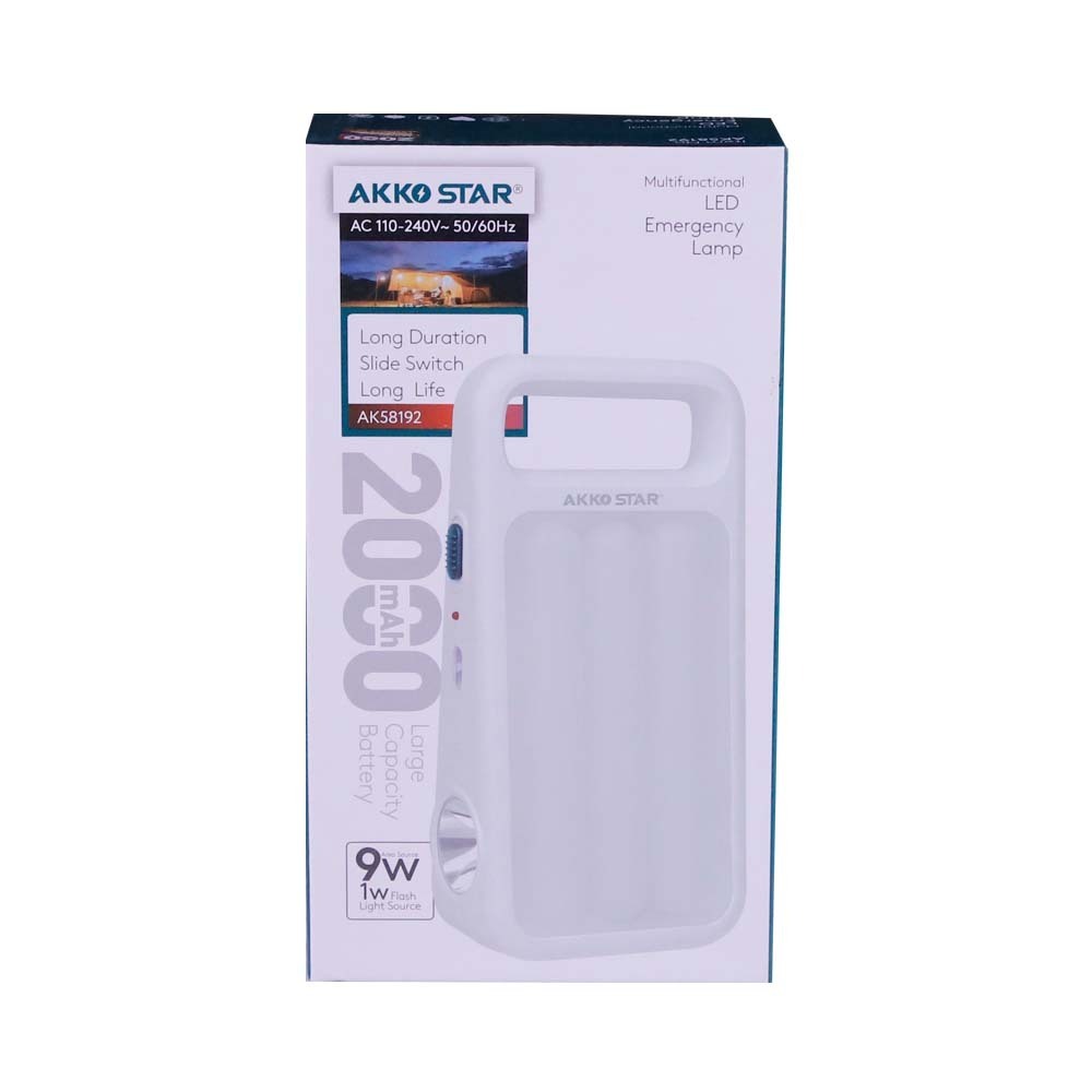 Akko Star Led Emergency Lamp AK-58192 9W