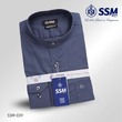 Mandarin Collar Shirt Long Sleeve XL (Blue Slate Gray) SSM-O-P-S-039