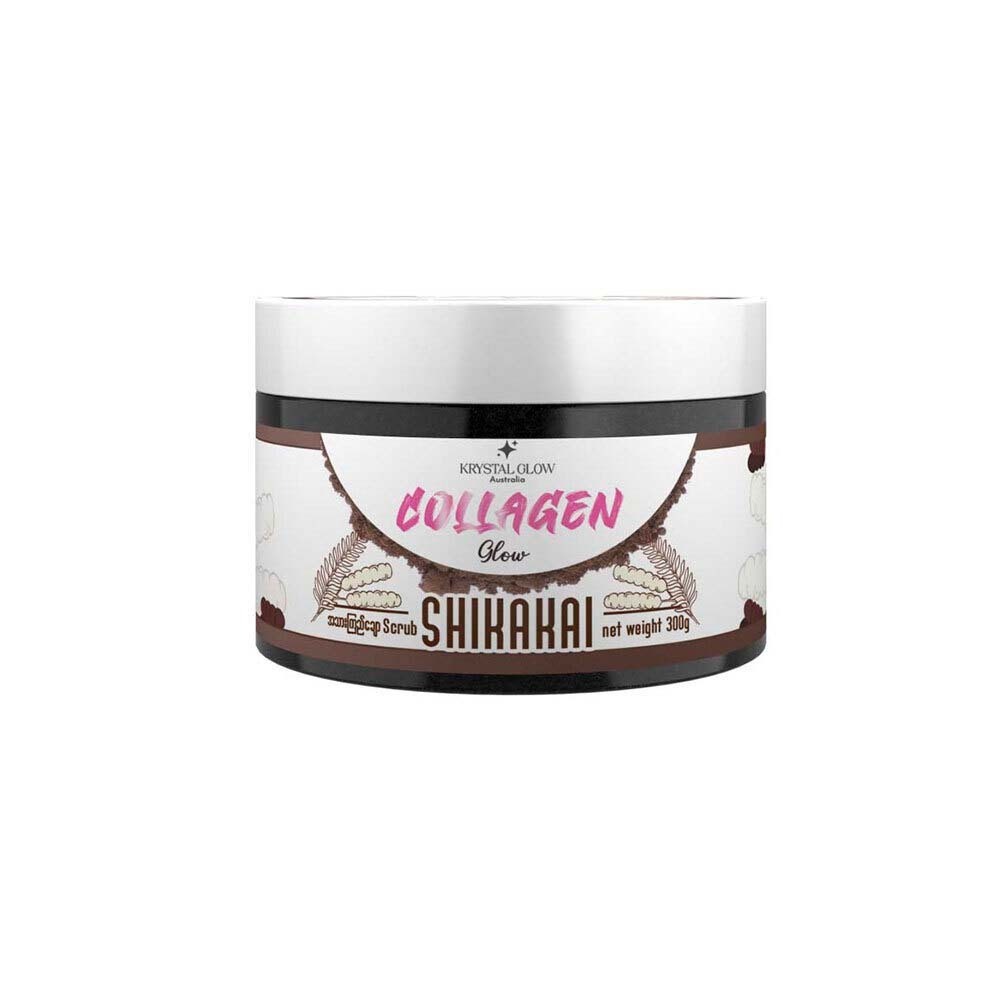 Krystal Glow Collagen Shikakai Body Scrub 300G