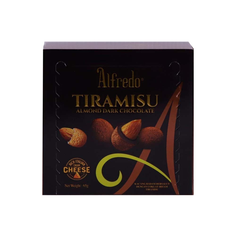 Alfredo Tiramisu Almond Dark Chocolate 65G