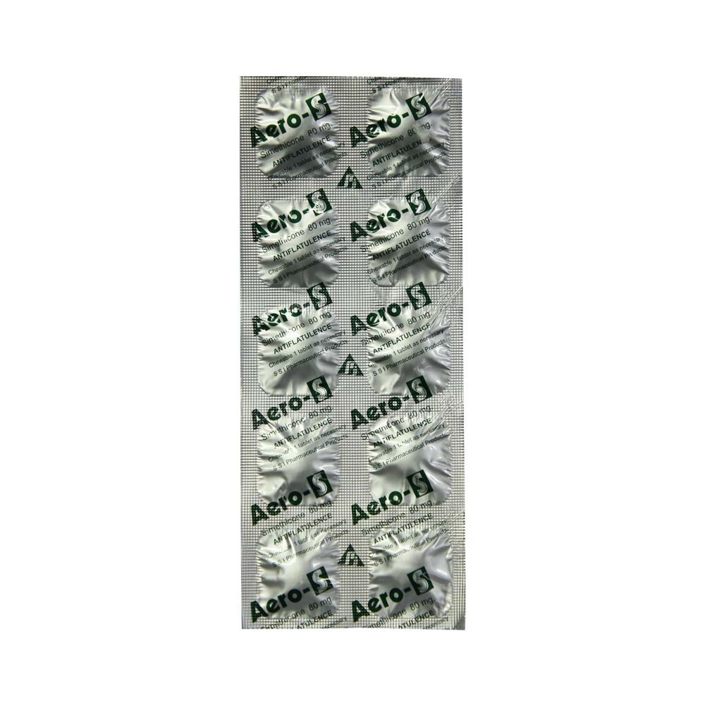 Aero-S Simethicone 80MG 10PCS