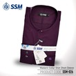 Madarin Collar Shirt Short Sleeve Over Size (Midnight Purple) SSM-O-M-S-026