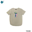 Max & Mia Unisex Printed T-Shirt TO018B Cream (7-8 Years)